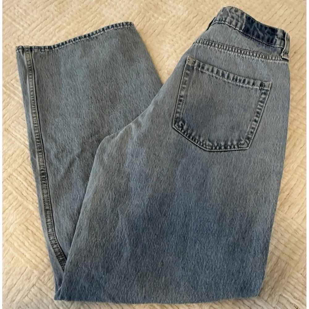 Hollister Jeans Womens 27R 4R Blue Med/Lt Wash Ultra High Rise Baggy Wide Leg - Picture 16 of 16